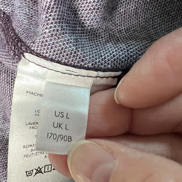 Anthropologie Maeve Cropped Flare Pants Purple Plaid Size Large Happy Playful - Picture 6 of 6